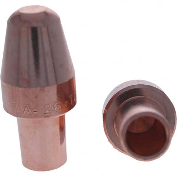 Tuffaloy - Spot Welder Tips For Use With: 6RW Cap Taper Electrode Holder Type: Male Cap A Nose (Pointed) - Top Tool & Supply