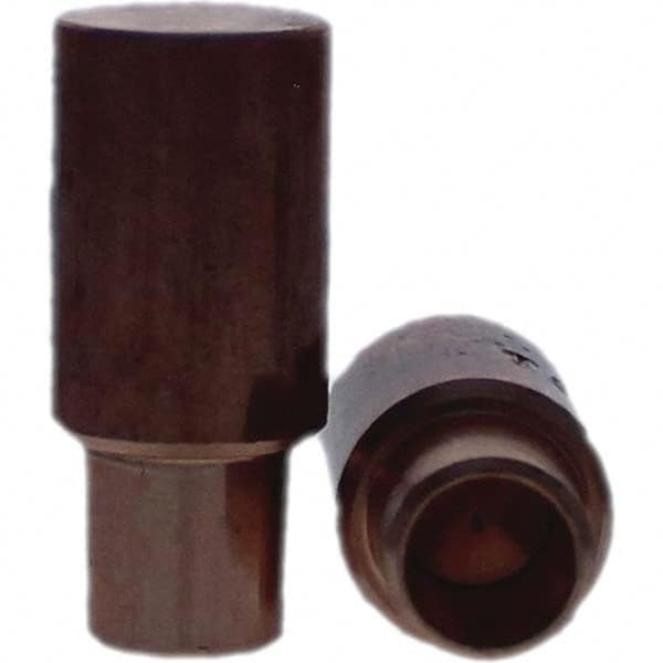 Tuffaloy - Spot Welder Tips For Use With: 4RW Cap Taper Electrode Holder Type: Male Cap C Nose (Flat) - Top Tool & Supply