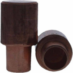 Tuffaloy - Spot Welder Tips For Use With: 7RW Cap Taper Electrode Holder Type: Male Cap C Nose (Flat) - Top Tool & Supply