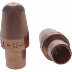 Tuffaloy - Spot Welder Tips For Use With: 4RW Cap Taper Electrode Holder Type: Male Cap A Nose (Pointed) - Top Tool & Supply