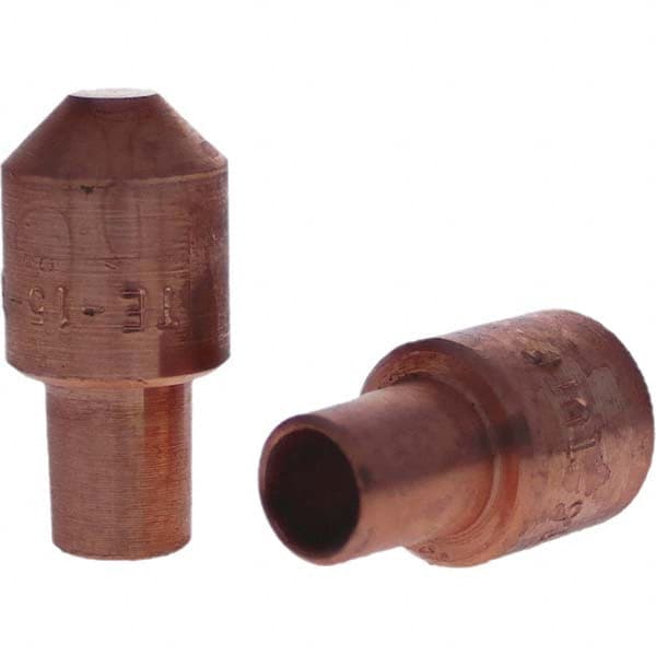 Tuffaloy - Spot Welder Tips For Use With: 5RW Cap Taper Electrode Holder Type: Male Cap E Nose (Truncated) - Top Tool & Supply