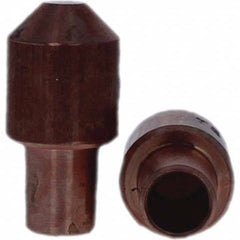 Tuffaloy - Spot Welder Tips For Use With: 7RW Cap Taper Electrode Holder Type: Male Cap E Nose (Truncated) - Top Tool & Supply