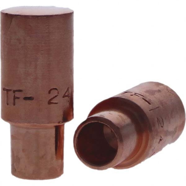 Tuffaloy - Spot Welder Tips For Use With: 4RW Cap Taper Electrode Holder Type: Male Cap F Nose (Radius) - Top Tool & Supply