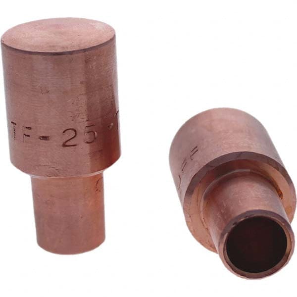 Tuffaloy - Spot Welder Tips For Use With: 5RW Cap Taper Electrode Holder Type: Male Cap F Nose (Radius) - Top Tool & Supply