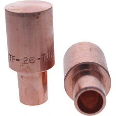 Tuffaloy - Spot Welder Tips For Use With: 6RW Cap Taper Electrode Holder Type: Male Cap F Nose (Radius) - Top Tool & Supply