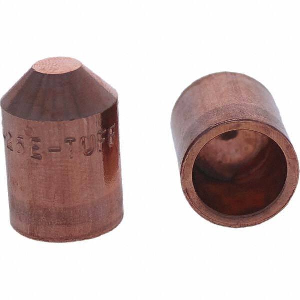 Tuffaloy - Spot Welder Tips For Use With: 5RW Cap Taper Electrode Holder Type: Female Cap E Nose (Truncated) - Top Tool & Supply