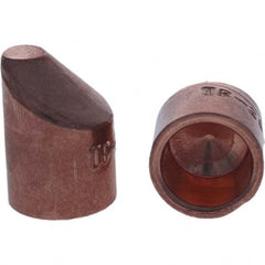 Tuffaloy - Spot Welder Tips For Use With: 5RW Cap Taper Electrode Holder Type: Female Cap D Nose (Offset) - Top Tool & Supply