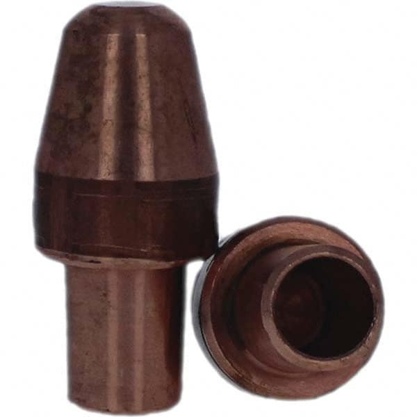 Tuffaloy - Spot Welder Tips For Use With: 6RW Cap Taper Electrode Holder Type: Male Cap A Nose (Pointed) - Top Tool & Supply