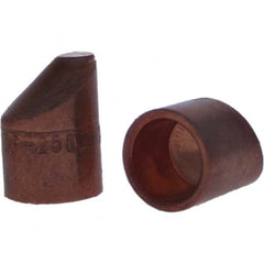 Tuffaloy - Spot Welder Tips For Use With: 5RW Cap Taper Electrode Holder Type: Female Cap D Nose (Offset) - Top Tool & Supply