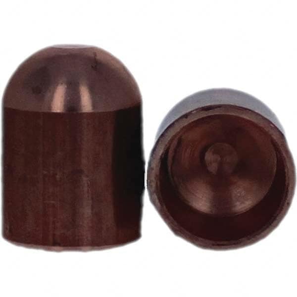 Tuffaloy - Spot Welder Tips For Use With: 6RW Cap Taper Electrode Holder Type: Female Cap B Nose (Dome) - Top Tool & Supply