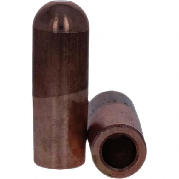 Tuffaloy - Spot Welder Tips For Use With: 7RW Electrode Holder Type: Straight Tip B Nose (Dome) - Top Tool & Supply