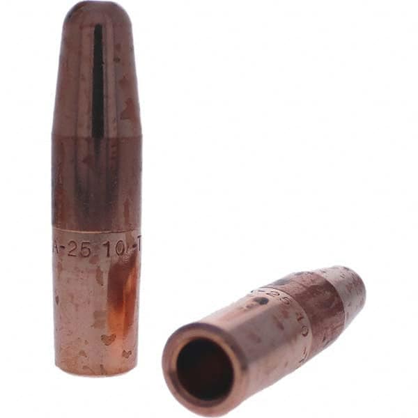 Tuffaloy - Spot Welder Tips For Use With: 6RW Electrode Holder Type: Straight Tip A Nose (Pointed) - Top Tool & Supply