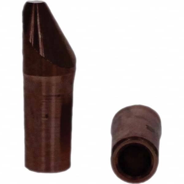 Tuffaloy - Spot Welder Tips For Use With: 4RW Electrode Holder Type: Straight Tip D Nose (Offset) - Top Tool & Supply