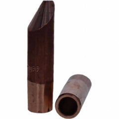 Tuffaloy - Spot Welder Tips For Use With: 6RW Electrode Holder Type: Straight Tip D Nose (Offset) - Top Tool & Supply