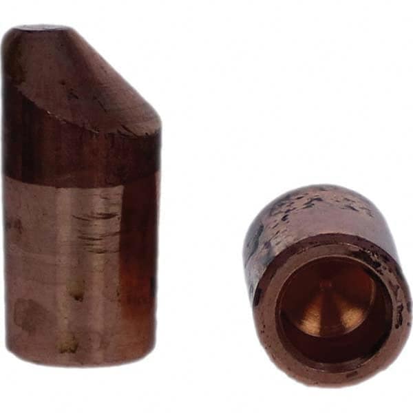 Tuffaloy - Spot Welder Tips For Use With: 5RW Electrode Holder Type: Straight Tip D Nose (Offset) - Top Tool & Supply