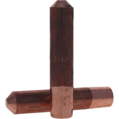 Tuffaloy - Spot Welder Tips For Use With: 6RW Electrode Holder Type: Straight Tip E Nose (Truncated) - Top Tool & Supply