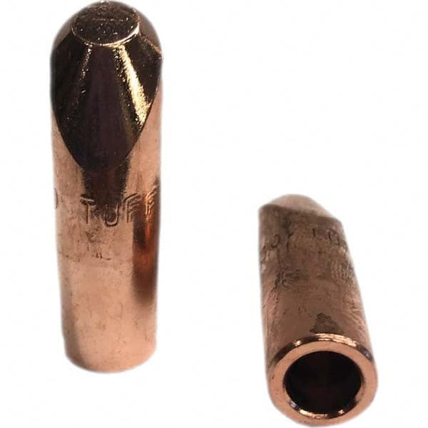 Tuffaloy - Spot Welder Tips For Use With: 5RW Electrode Holder Type: Straight Tip H Nose (Angled Offset) - Top Tool & Supply