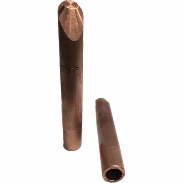 Tuffaloy - Spot Welder Tips For Use With: 5RW Electrode Holder Type: Straight Tip H Nose (Angled Offset) - Top Tool & Supply