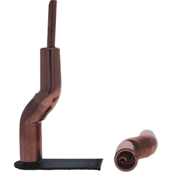 Tuffaloy - Spot Welder Tips For Use With: 4RW Electrode Holder Type: Bent Shank for 4RW Male Cap - Top Tool & Supply