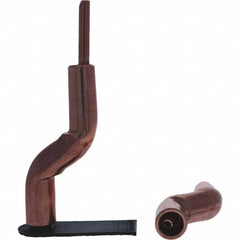 Tuffaloy - Spot Welder Tips For Use With: 4RW Electrode Holder Type: Bent Shank for 4RW Male Cap - Top Tool & Supply