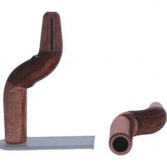 Tuffaloy - Spot Welder Tips For Use With: 4RW Electrode Holder Type: Double Bend Tip A Nose (Pointed) - Top Tool & Supply