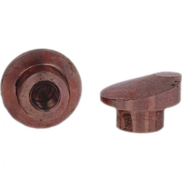 Tuffaloy - Spot Welder Tips For Use With: Socket Or Paddle Type Holder Type: Socket Tip D Nose (Offset) - Top Tool & Supply