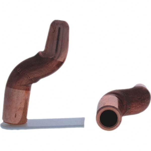 Tuffaloy - Spot Welder Tips For Use With: 5RW Electrode Holder Type: Double Bend Tip A Nose (Pointed) - Top Tool & Supply