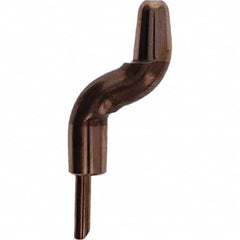 Tuffaloy - Spot Welder Tips For Use With: 5RW Electrode Holder Type: Double Bend Tip A Nose (Pointed) - Top Tool & Supply