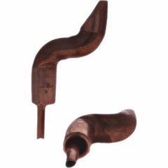 Tuffaloy - Spot Welder Tips For Use With: 4RW Electrode Holder Type: Double Bend Tip D Nose (Offset) - Top Tool & Supply