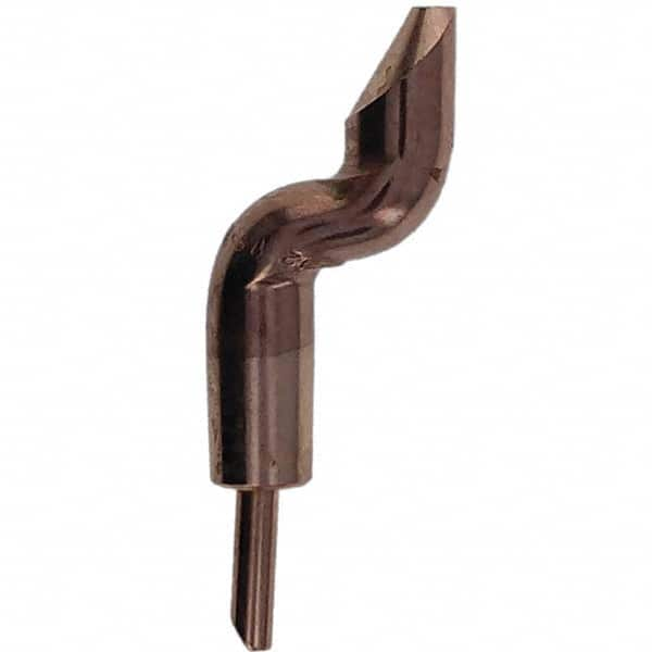 Tuffaloy - Spot Welder Tips For Use With: 5RW Electrode Holder Type: Double Bend Tip D Nose (Offset) - Top Tool & Supply