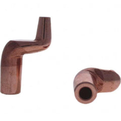 Tuffaloy - Spot Welder Tips For Use With: 5RW Electrode Holder Type: Misc Double Bend Tip C Nose (Flat) - Top Tool & Supply