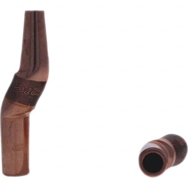 Tuffaloy - Spot Welder Tips For Use With: 4RW Electrode Holder Type: Misc Double Bend Tip C Nose (Flat) - Top Tool & Supply