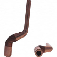 Tuffaloy - Spot Welder Tips For Use With: 5RW Electrode Holder Type: Misc Double Bend Tip C Nose (Flat) - Top Tool & Supply