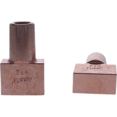 Tuffaloy - Spot Welder Tips For Use With: 5RW Electrode Holder Type: Backup Electrode Rectangular Face - Top Tool & Supply