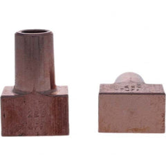 Tuffaloy - Spot Welder Tips For Use With: 5RW Electrode Holder Type: Backup Electrode Rectangular Face - Top Tool & Supply