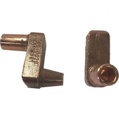 Tuffaloy - Spot Welder Tips For Use With: 5RW Electrode Holder Type: Misc Double Bend Tip E Nose (Truncated) - Top Tool & Supply