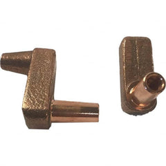 Tuffaloy - Spot Welder Tips For Use With: 4RW Electrode Holder Type: Misc Double Bend Tip E Nose (Truncated) - Top Tool & Supply