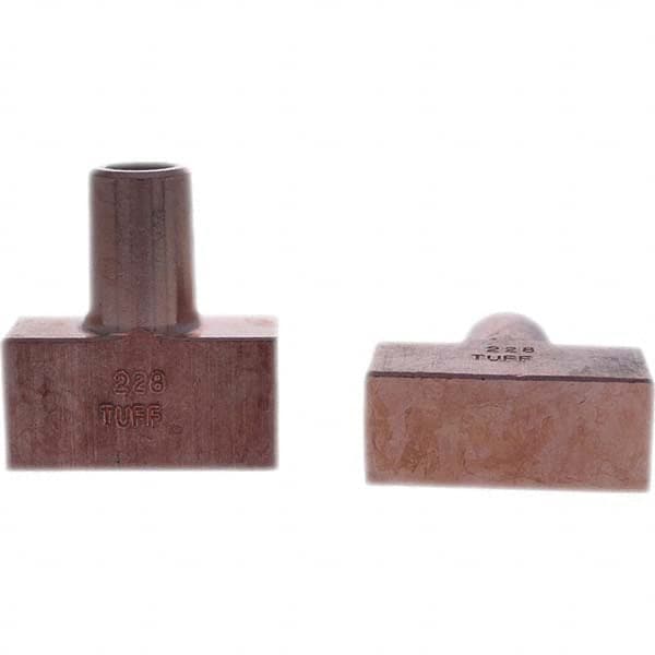 Tuffaloy - Spot Welder Tips For Use With: 5RW Electrode Holder Type: Backup Electrode Rectangular Face - Top Tool & Supply