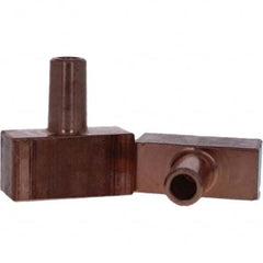 Tuffaloy - Spot Welder Tips For Use With: 4RW Electrode Holder Type: Backup Electrode Rectangular Face - Top Tool & Supply