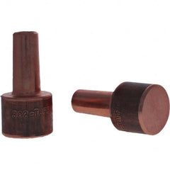 Tuffaloy - Spot Welder Tips For Use With: 4RW Electrode Holder Type: Backup Electrode Round Face - Top Tool & Supply