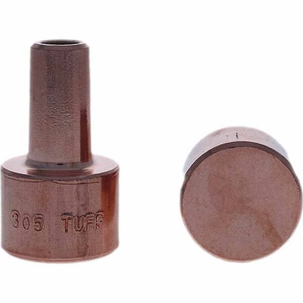 Tuffaloy - Spot Welder Tips For Use With: 4RW Electrode Holder Type: Backup Electrode Round Face - Top Tool & Supply