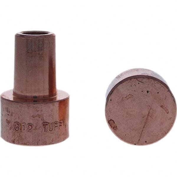 Tuffaloy - Spot Welder Tips For Use With: 5RW Electrode Holder Type: Backup Electrode Round Face - Top Tool & Supply