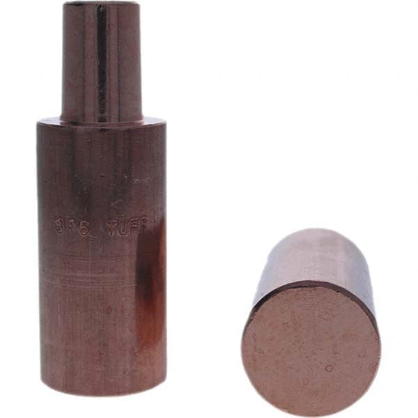 Tuffaloy - Spot Welder Tips For Use With: 5RW Electrode Holder Type: Backup Electrode Round Face - Top Tool & Supply