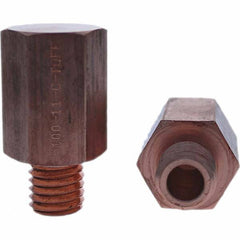 Tuffaloy - Spot Welder Tips For Use With: 5/8-11 Threaded Electrode Holder Type: Threaded Tip C Nose (Flat) - Top Tool & Supply