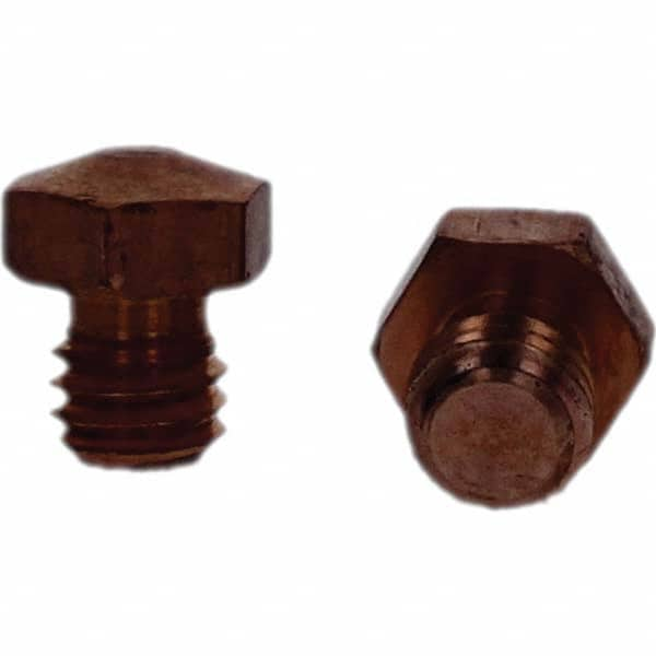 Tuffaloy - Spot Welder Tips For Use With: 3/8-16 Threaded Electrode Holder Type: Threaded Tip E Nose (Truncated) - Top Tool & Supply