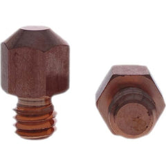 Tuffaloy - Spot Welder Tips For Use With: 3/8-16 Threaded Electrode Holder Type: Threaded Tip A Nose (Pointed) - Top Tool & Supply