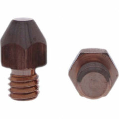 Tuffaloy - Spot Welder Tips For Use With: 3/8-16 Threaded Electrode Holder Type: Threaded Tip A Nose (Pointed) - Top Tool & Supply