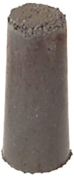 Cratex - 3/8" Max Diam x 7/8" Long, Taper, Rubberized Point - Fine Grade, Silicon Carbide, 1/8" Arbor Hole, Unmounted - Top Tool & Supply