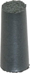 Cratex - 3/8" Max Diam x 7/8" Long, Taper, Rubberized Point - Coarse Grade, Silicon Carbide, 1/8" Arbor Hole, Unmounted - Top Tool & Supply