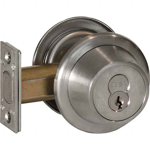 Best - Deadbolts Type: Double Cylinder Door Thickness Range: 1-3/8-2 - Top Tool & Supply